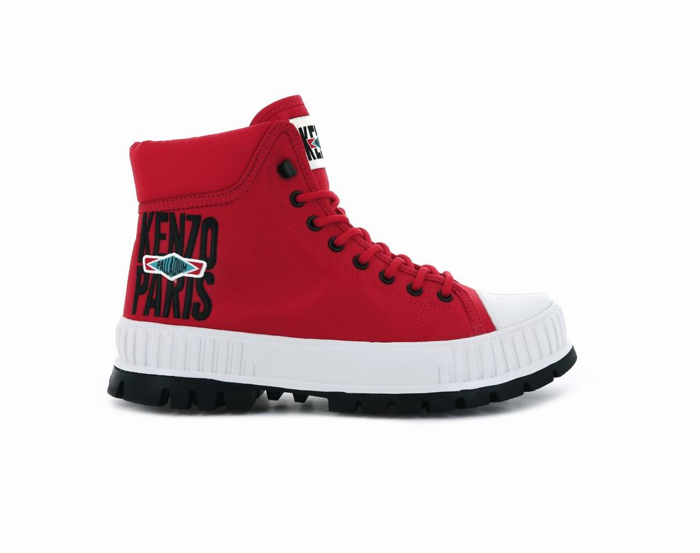 Palladium Pallashock Hi By Kenzo Muške Visoke Tenisice Crvene ||VA8906123||